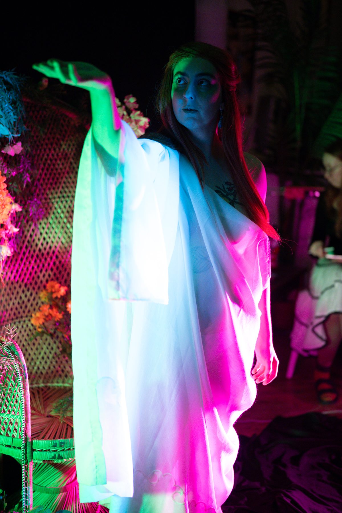 Forest Nymph event — crowd drawing