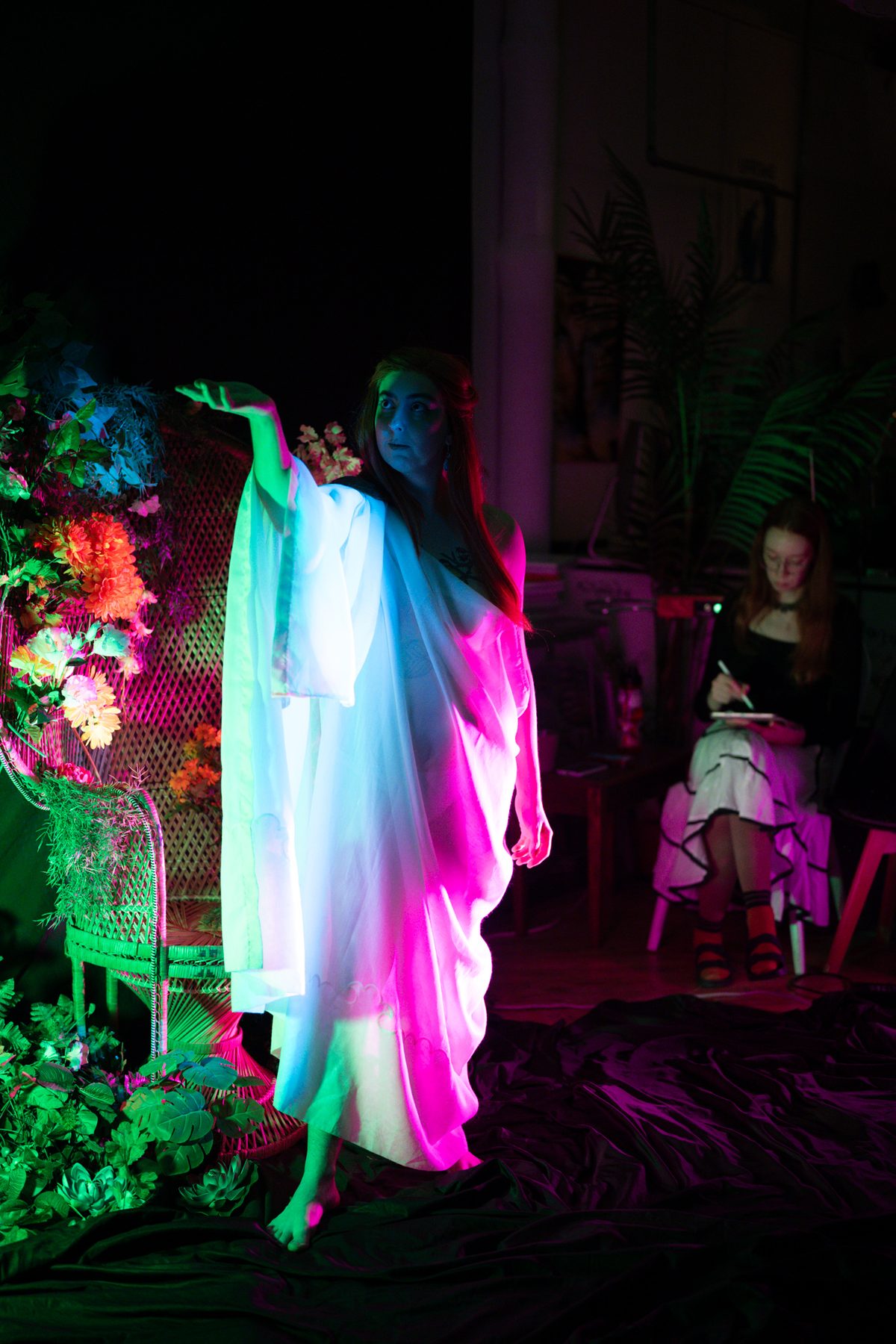 Forest Nymph event — crowd drawing