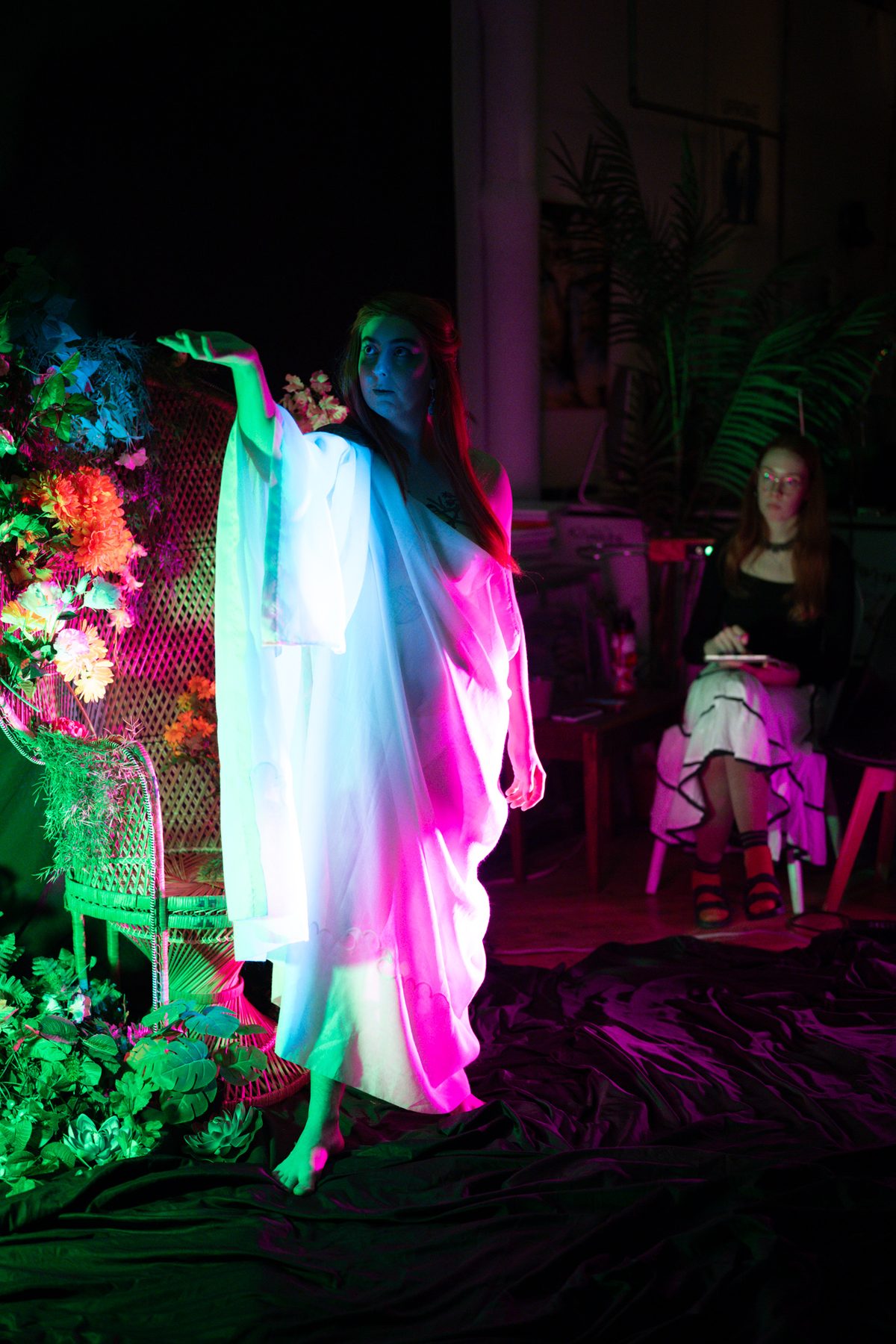 Forest Nymph event — crowd drawing