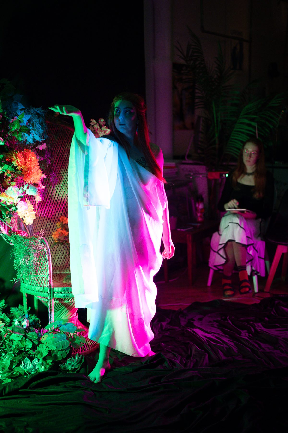 Forest Nymph event — crowd drawing