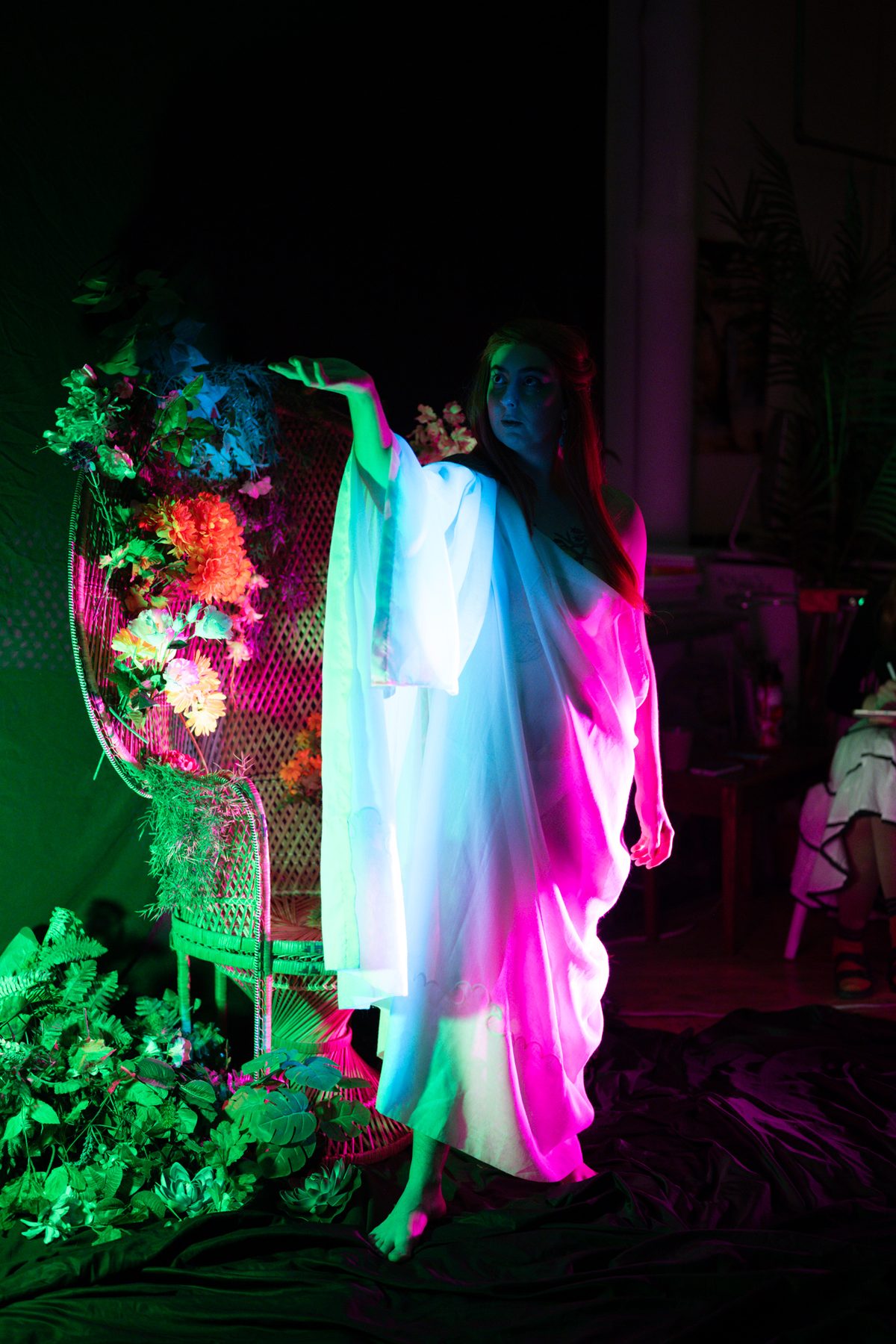 Forest Nymph event — crowd drawing