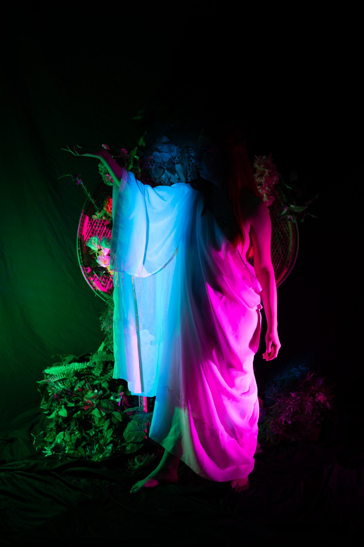 Forest Nymph event — model posing