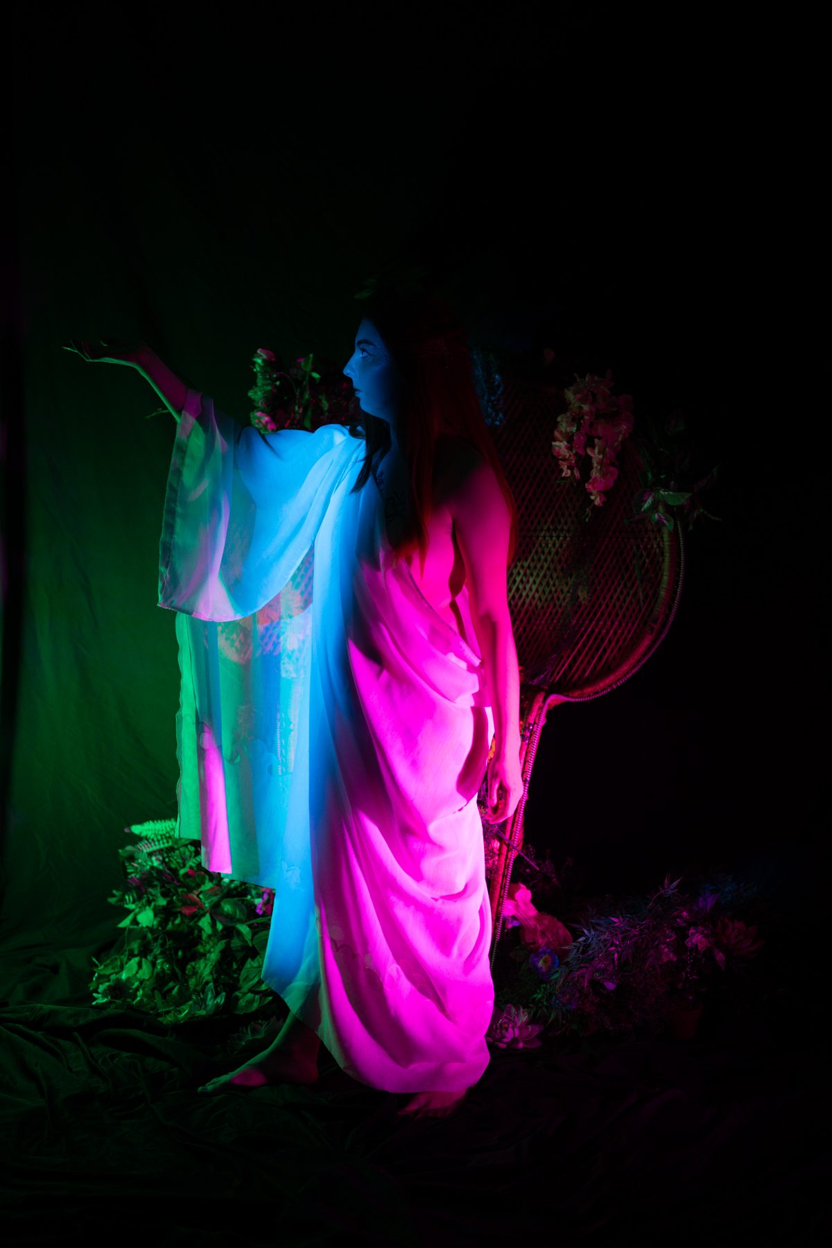 Forest Nymph event — model posing