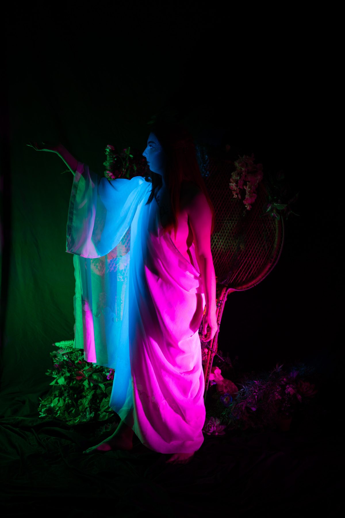 Forest Nymph event — model posing