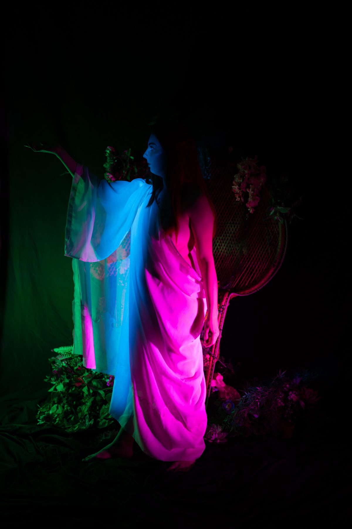 Forest Nymph event — model posing