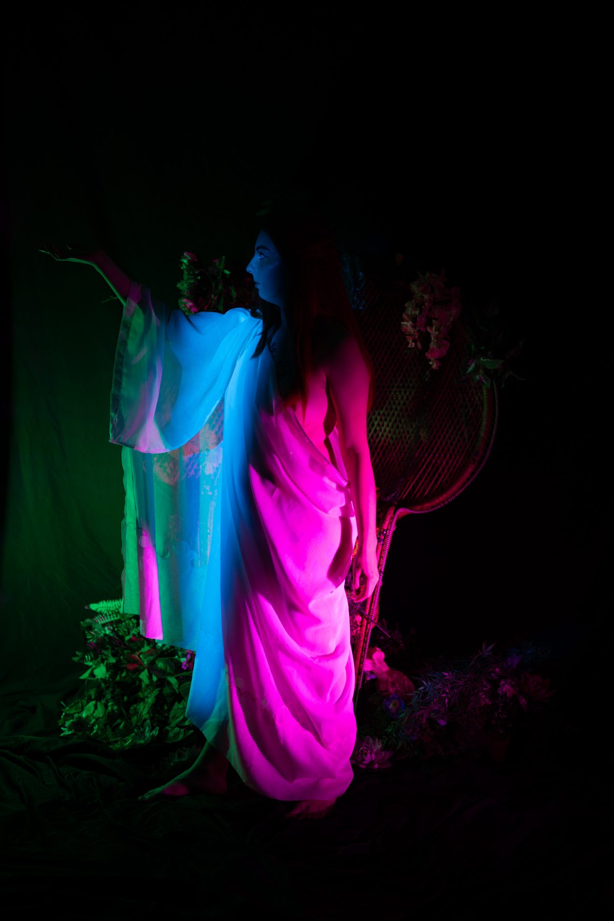 Forest Nymph event — model posing