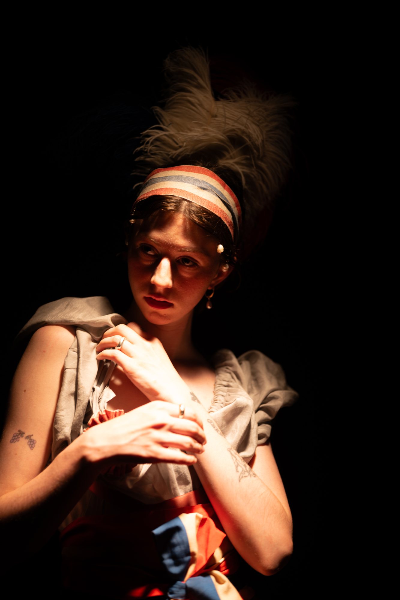 French Revolution photoshoot, a study in candlelight