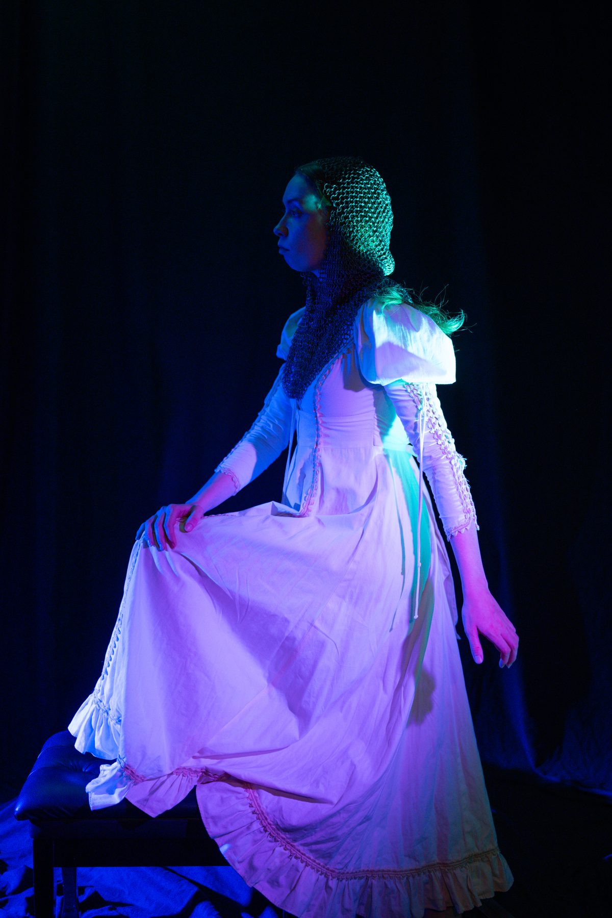 Medieval event — model posing