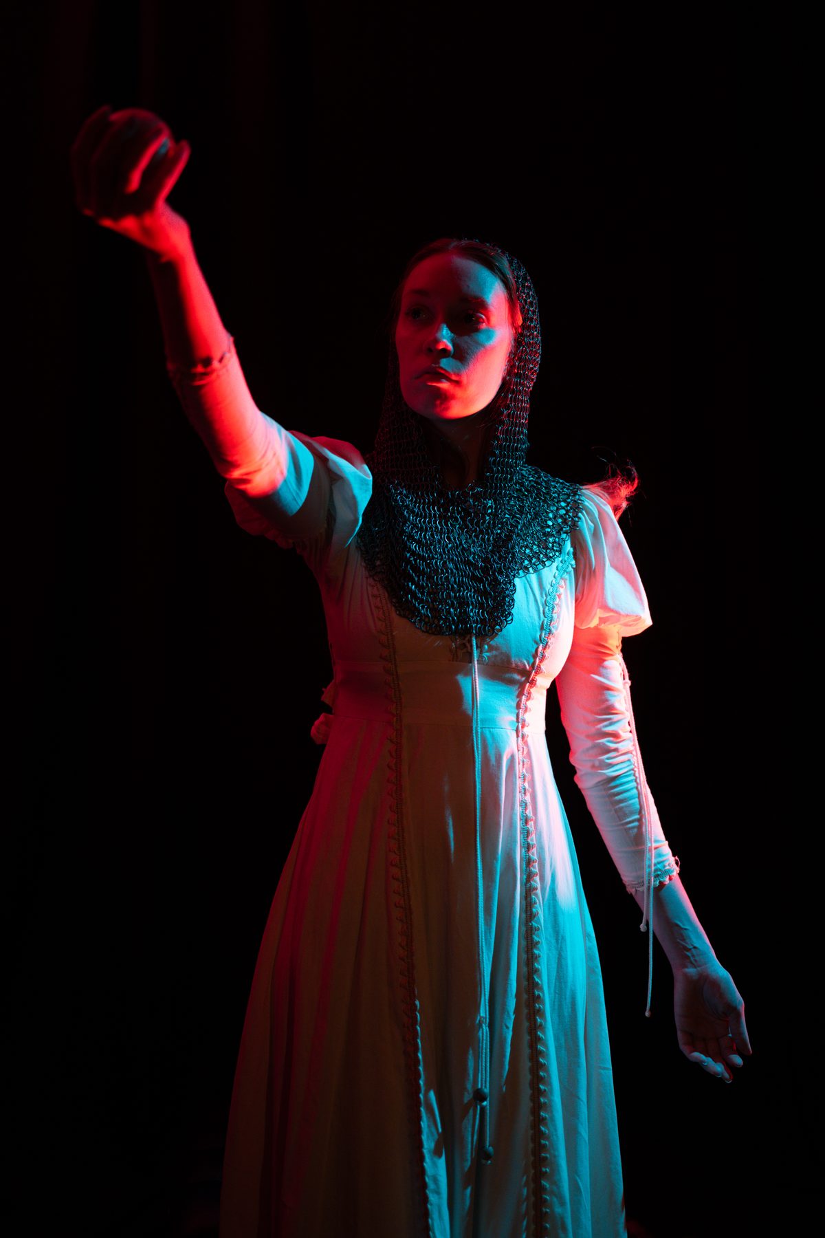 Medieval event — model posing