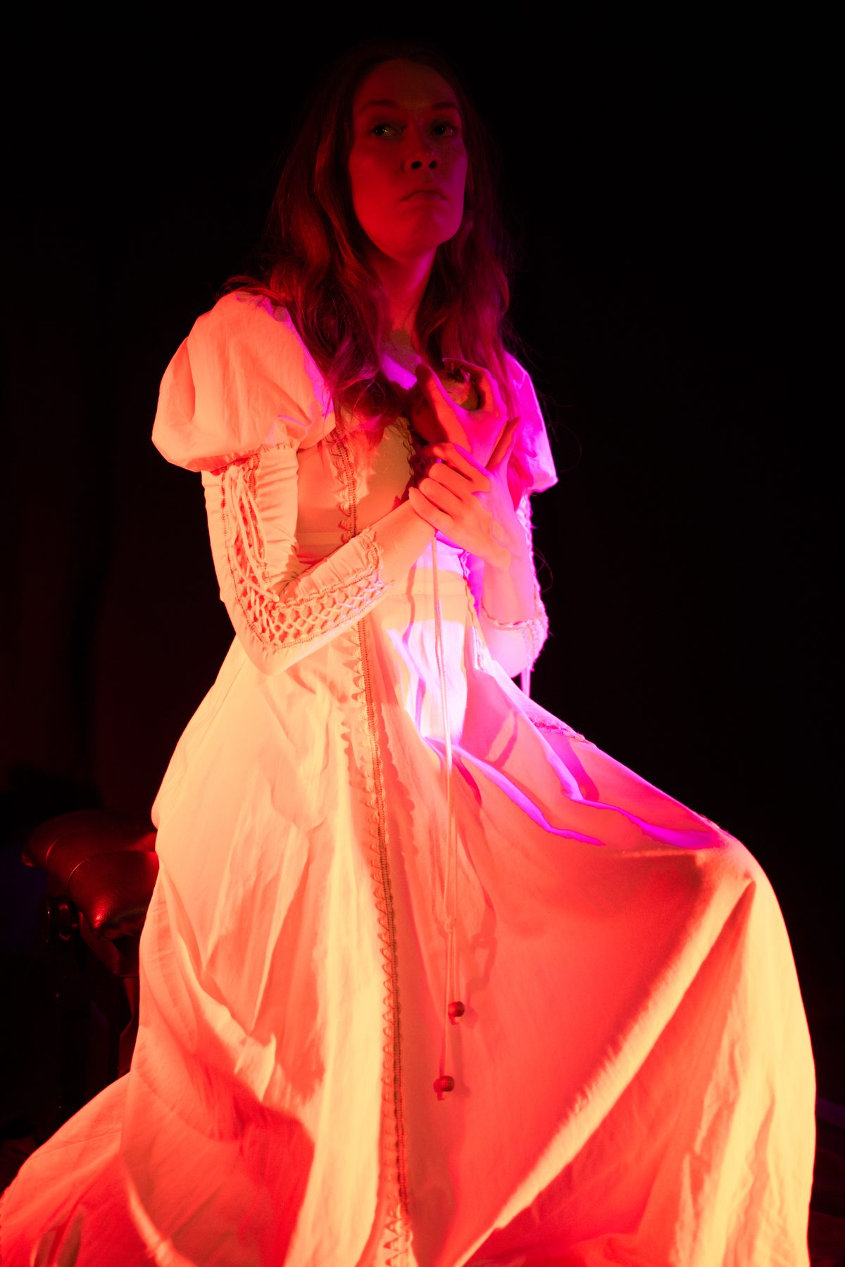 Medieval event — model posing