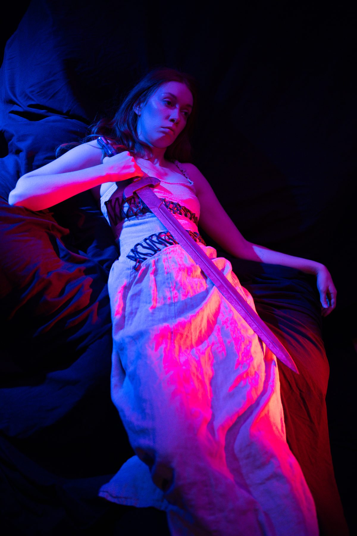 Medieval event — model posing