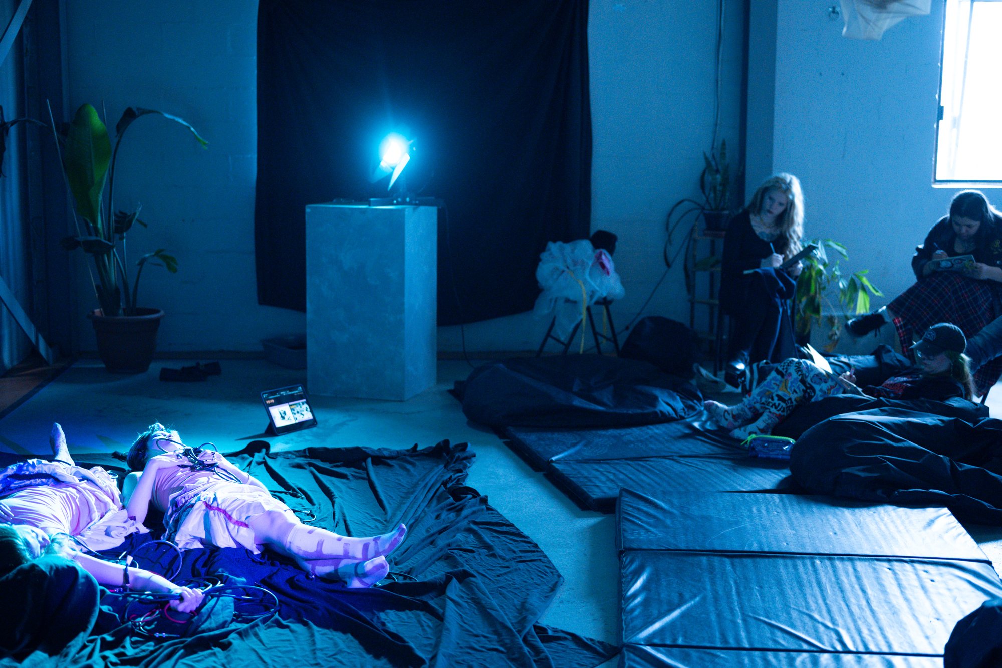 Post Apocalypse, model under cinematic light