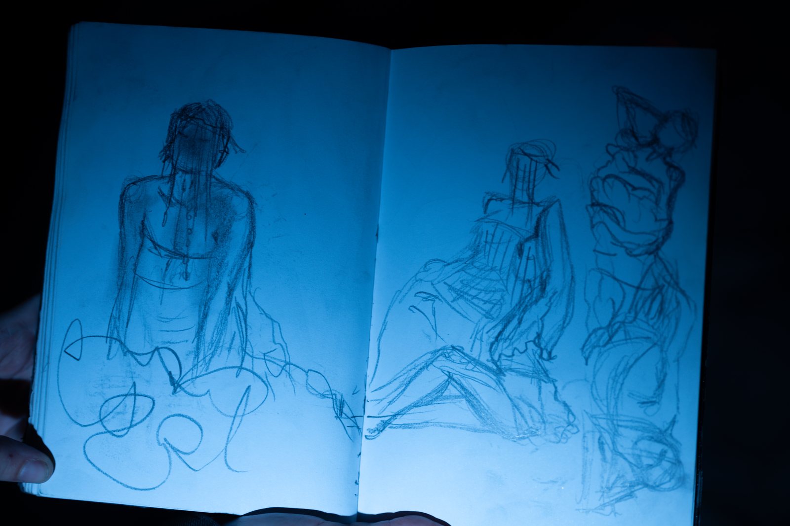 Post Apocalypse, sketchbook studies of the models