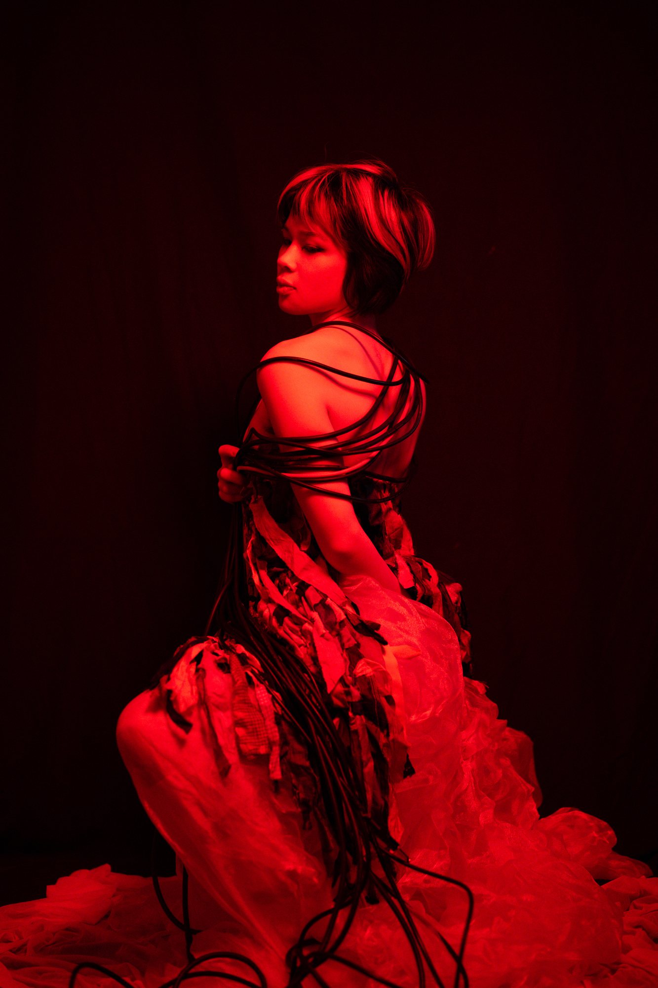 Post Apocalypse — model in red light